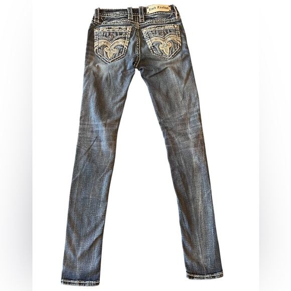 Rock Revival Pilkin Midrise Skinny Stretch Jeans Size 25 - Picture 6 of 14